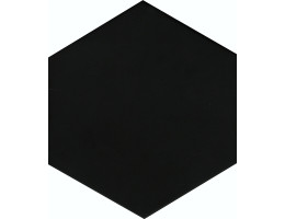 Гранитогрес Solid Black matte, 21.5 x 25 cm, HEX