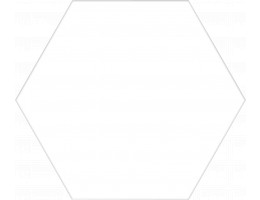 Гранитогрес 25x25 cm Hex Basic White