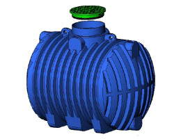 Резервоар хоризонтален, за подземен монтаж 5000 l