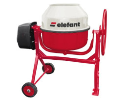 Бетонобъркачка ELEFANT EB-230L, червена, 230L, 1200W, 29 об./мин.