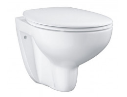 Тоалетна чиния окачена Bau Ceramic Rimless + седалка и капак със забавено падане