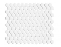 Мозайка 31 x 26.5 cm Rock Art Hexagono Mini Blanco