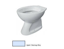 Тоалетна чиния CLASSICA 355 вертикално оттичане - син