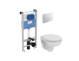 Комплект за WC, R027767 + K881201 + R0124AA, EUROVIT RIMLESS