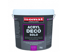 Acryl Deco Solo 5kg, декоративна фина акрилна основа за краен слой на стени, подове и други, бял цвят