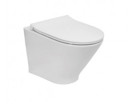 Стенна тоалетна чиния The Gap Round Compact Rimless, 480 mm