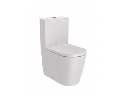 Стояща тоалетна чиния за моноблок 645 mm, Inspira Round Rimless, Pearl
