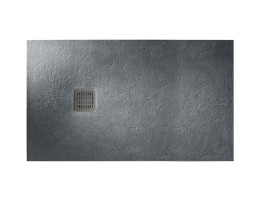 Поддушово корито TERRAN, 1000 x 700 x 26 mm, цвят Slate, без рамка и без сифон