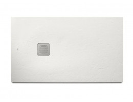 Terran плоско поддушово корито от Stonex, 1000 x 800 x 28 mm, без сифон, White