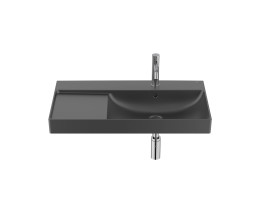 Умивалник Ona, 800 mm, black matt, дясно разположение на купата