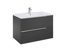 Шкаф 800 mm, Elegant plus onyx с 2 чекмеджета и умивалник