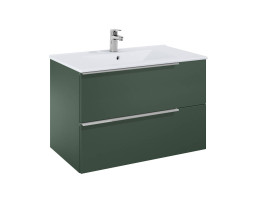 Шкаф 800 mm, Elegant plus forest green с 2 чекмеджета и умивалник