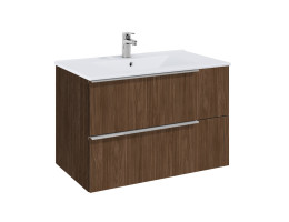 Шкаф 800 mm, Elegant plus alpine walnut с 2 чекмеджета и умивалник