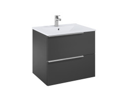 Шкаф 600 mm, Elegant plus Onyx с 2 чекмеджета и умивалник