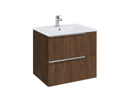 Шкаф 600 mm, Elegant plus alpine walnut с 2 чекмеджета и умивалник
