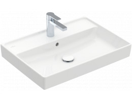 Умивалник за вграждане в мебел, Collaro, 650 х 470 х 160 mm с преливник, alpin white ceramic Plus