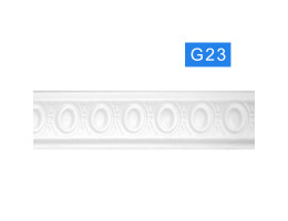 Перваз за таван G23 от полистирен, бял - 2 m