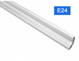 Перваз за таван E-24 от полистирен, 31x31 mm, лукс, бял - 2 m