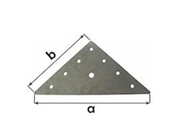 Планка триъгълна с прав ъгъл PL3AB 130/65 mm