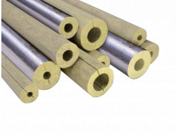 Тръбна изолация 130x30 mm - черупкова с алуминиево фолио IsolPipe