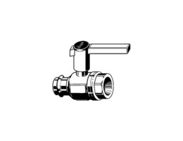 Спирателен кран Бронз DN15 ф 18 x 1/2 MZD