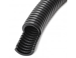 Гофрирана тръба за ел. инсталации Ø16 mm PVC-U UV 750N черна, продава се на ролка 50 m