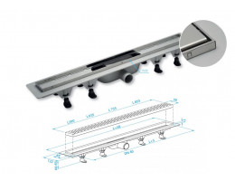 Линеен сифон L 655 mm SZE4650