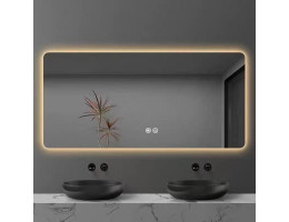 Огледало SM011H, LED, 80 x 60 cm, тъч скрийн, димиране, три цвята на подсветката