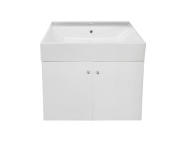 Долен шкаф с мивка "Мио" 70 cm бял
