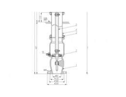 Гумиран изпускателен клапан за ПХ DN 80 mm