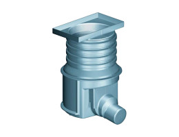 Шахта улична H785 mm ф 160 mm за решетка 300x500 mm