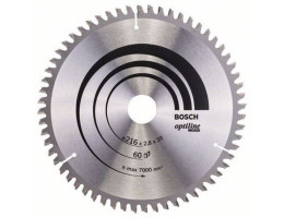Диск за циркуляр, 216 x 30 x 1.8 mm, 60 WZ OPTI