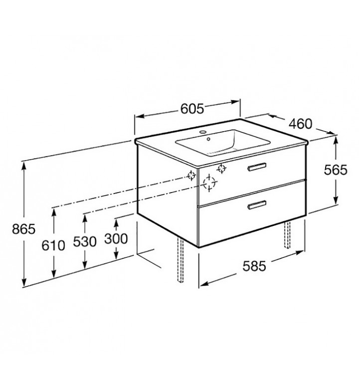 Шкаф Victoria Basic UNIK 600mm