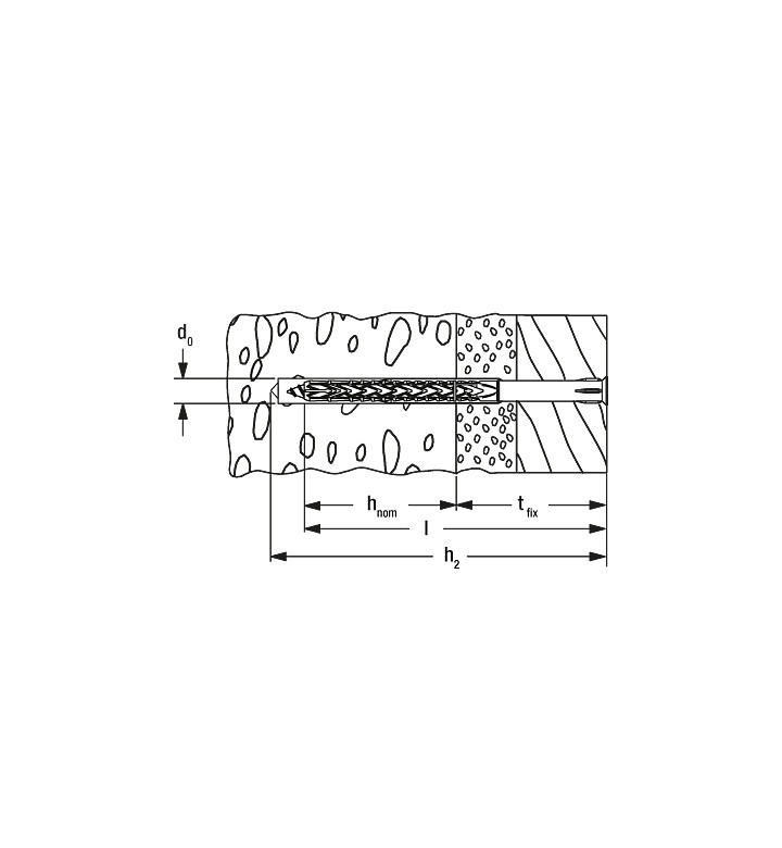 Дюбел SXRL 10 x 80 mm T