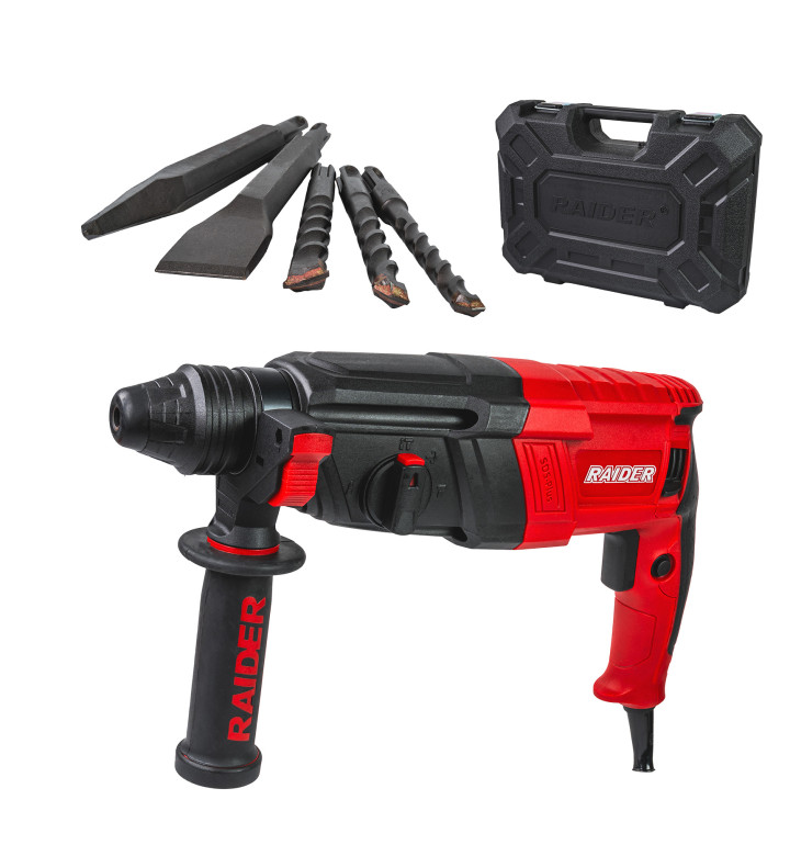Перфоратор 800W, 2.8kg, 26mm, 2.8J, 4 функции, в куфар, RD-HD62