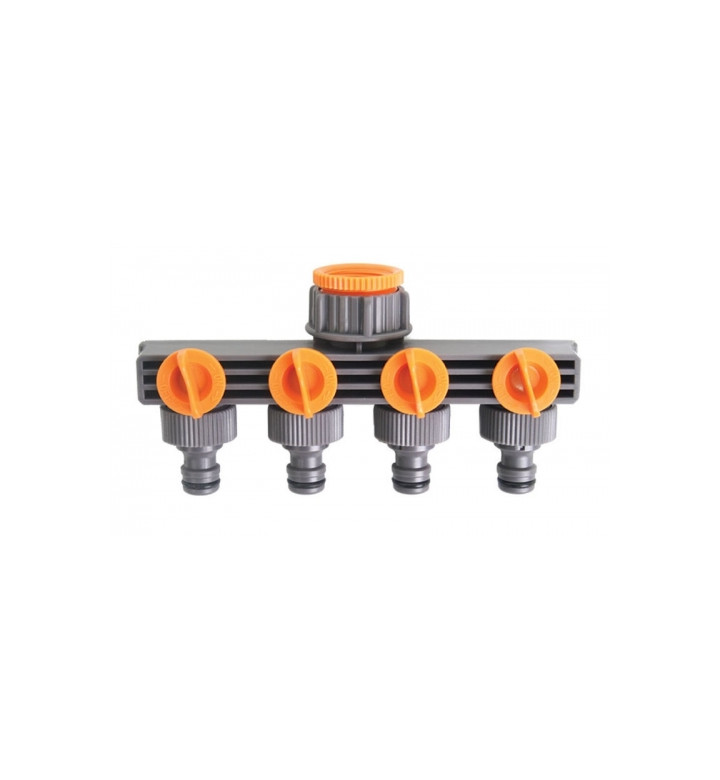 Разклонител 4 изхода със стоп 1/2" - 3/4"