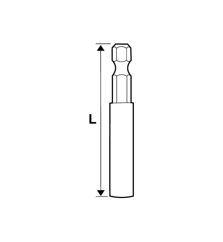 Удължител за накрайници 60 mm 1/4 "