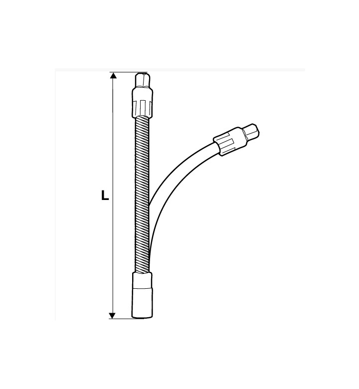 Отвертка за накрайник гъвкава 245 mm 1/4 "