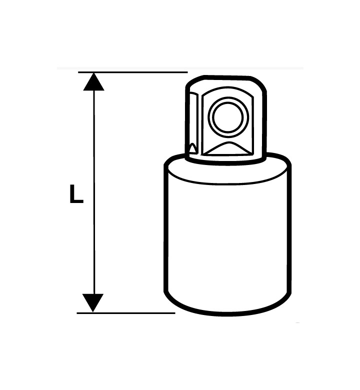 Адаптор за вложки 36 mm 3/8 "F -1/2 "M CR-V TMP