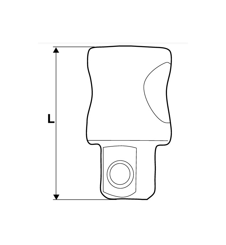 Адаптор за вложки комбиниран 37 mm 3/8 "F-1/2 "M CR-V TMP