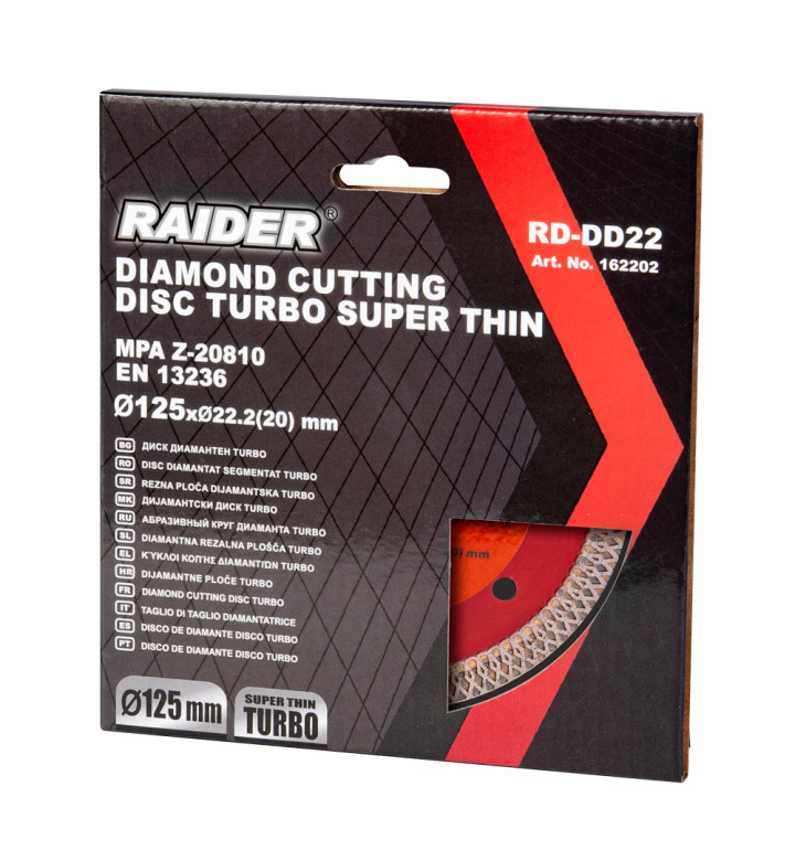 Диск диамантен TURBO тънък 115 x 22.2mm RD-DD21