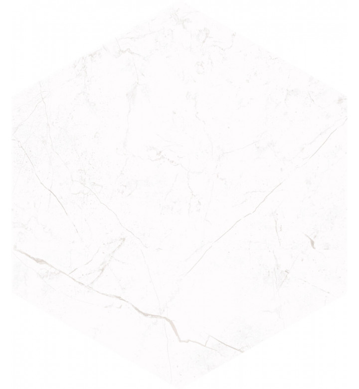 Гранитогрес Sterlina White matte, 21.5 x 25 cm, HEX