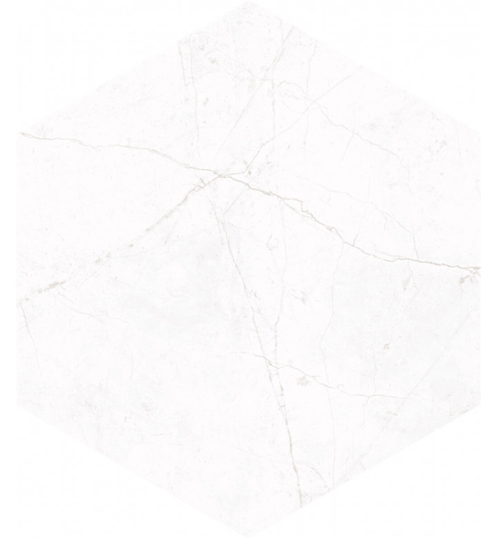 Гранитогрес Sterlina White matte, 21.5 x 25 cm, HEX