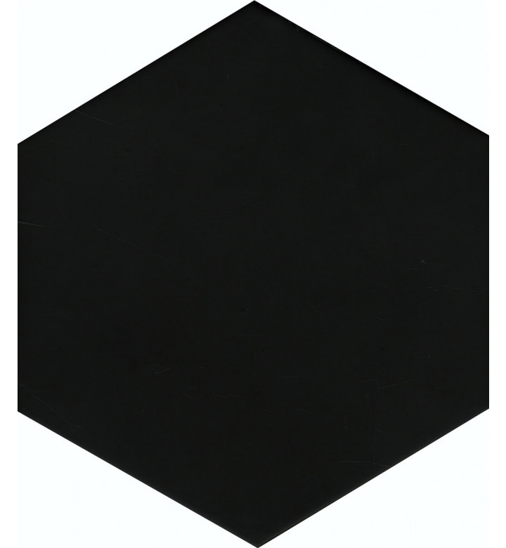 Гранитогрес Solid Black matte, 21.5 x 25 cm, HEX