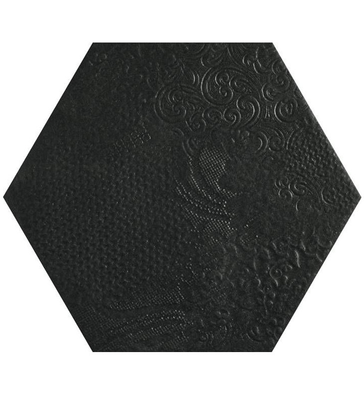 Гранитогрес 25x25 cm Hex Milano Black