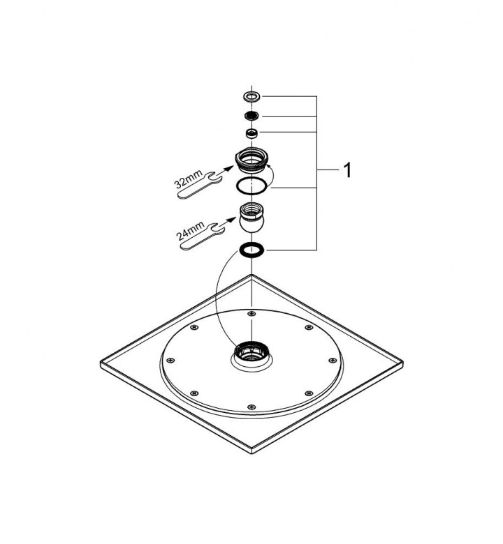 Душ глава Rainshower F-Series 10 - 254mm x 254mm