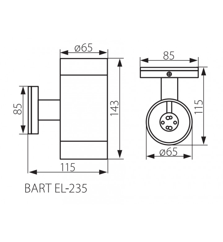 Лампа градинска BART EL-235