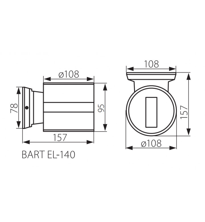 Лампа градинска BART EL-140