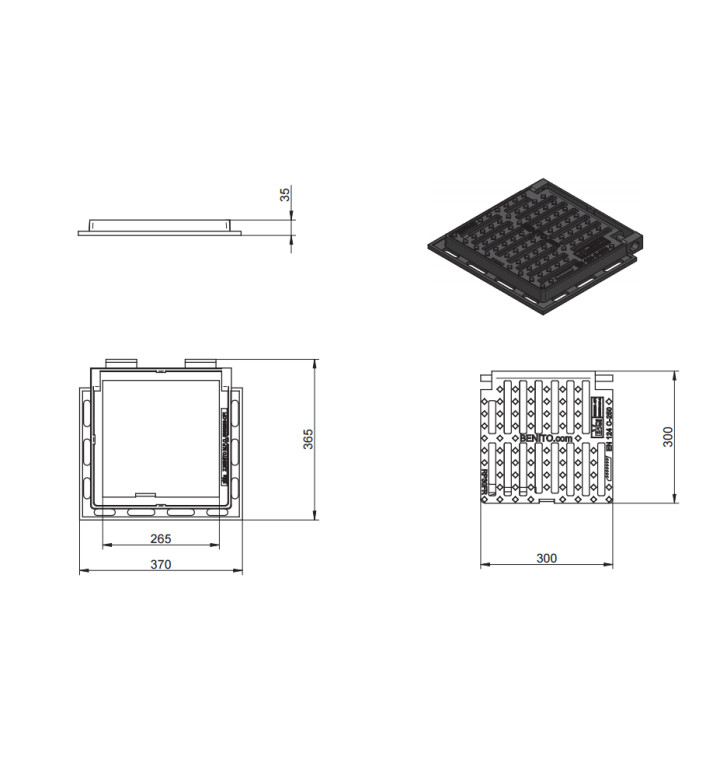 Решетка за шахта C250 Flat 39/39