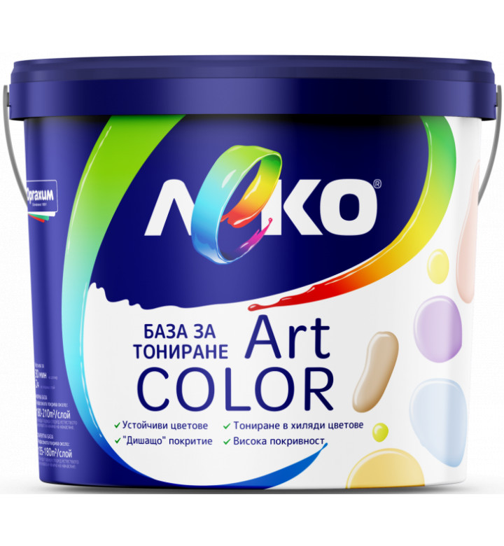 ЛЕКО Art Color, база за тониране интериорна, 3 l